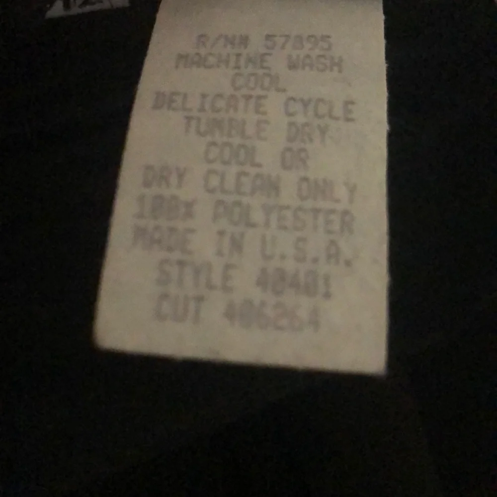 Vintage Black Chiffon Pleated Lined Pull-on Skirt Size 12 - Picture 9 of 13
